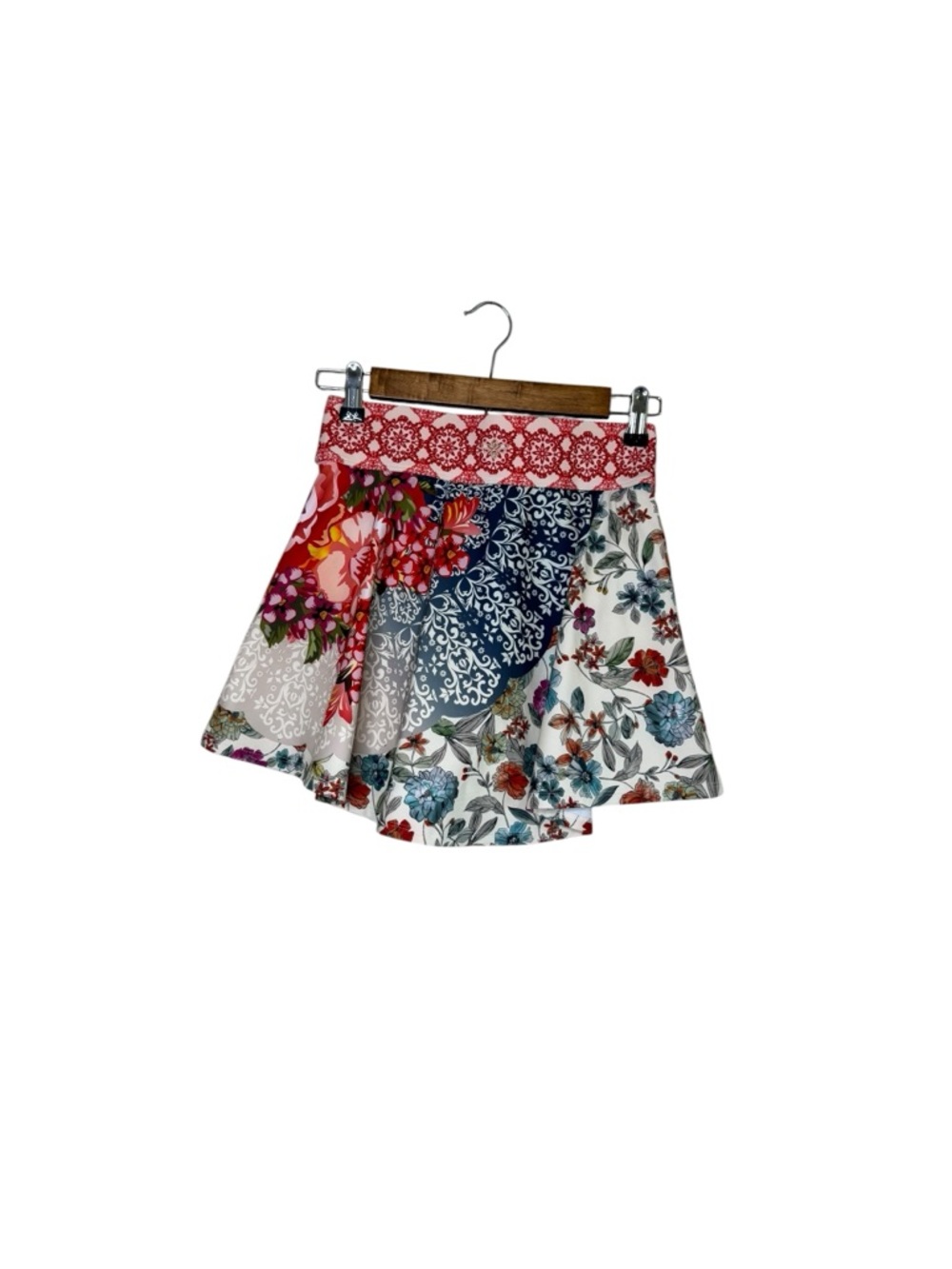 Johnny Was Tango Pleated Tennis Skirt Circle Geometric Floral India Activewear - Picture 4 of 7